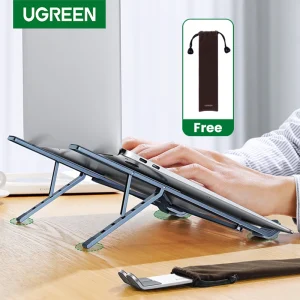 מעמד אלומיניום UGREEN למחשב נייד עם עיצוב מתקפל ואנכי