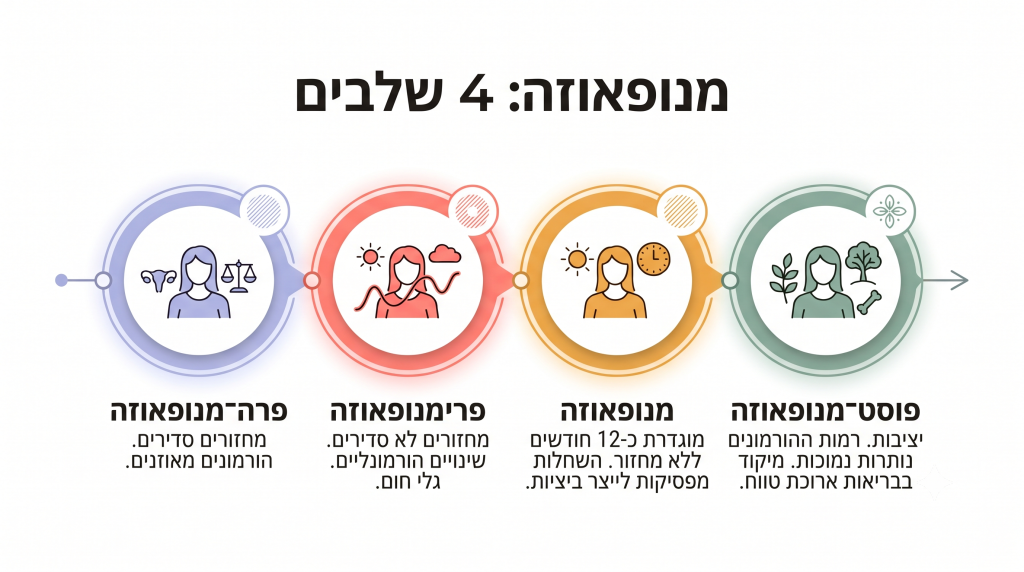 ארבעת השלבים של גיל המעבר